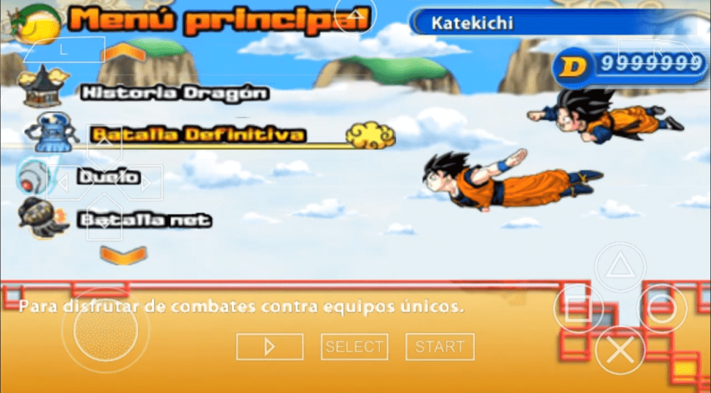 Equipo  Dragon Ball Z Budokai Tenkaichi 4