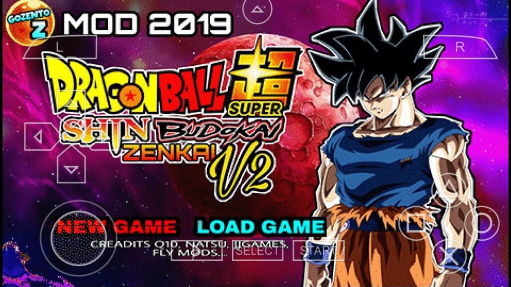 Dragon Ball Z Shin Budokai 2 Zenkai V2 Mod ISO PSP Download