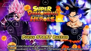 New DBZ TTT Super Dragon Ball Heroes Mod ISO PSP