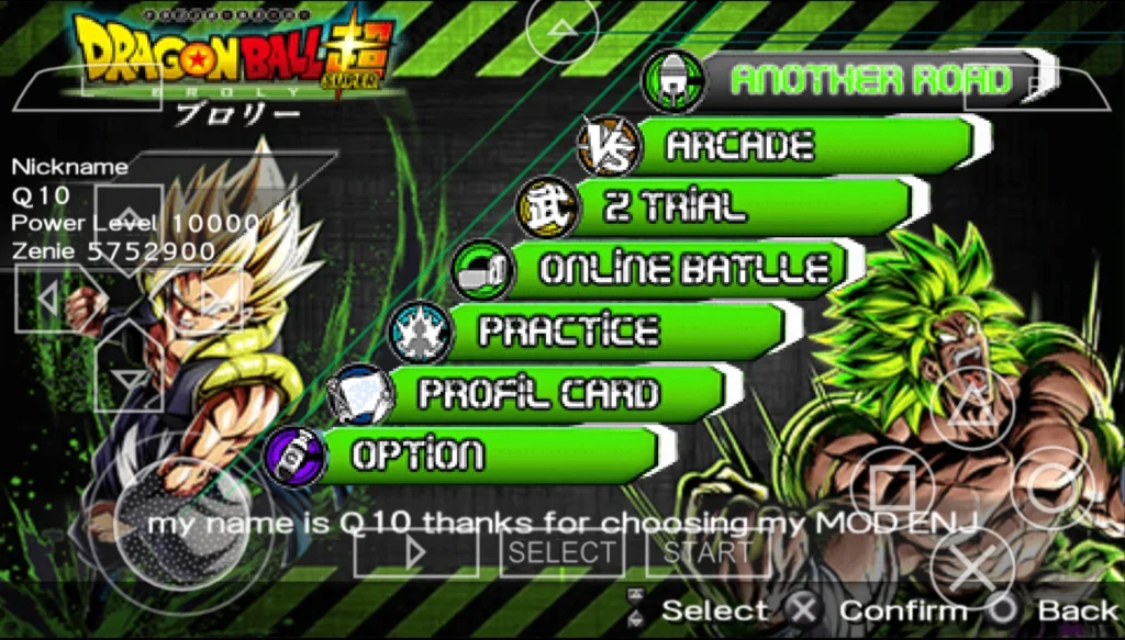 Dragon Ball Super PPSSPP Game Download