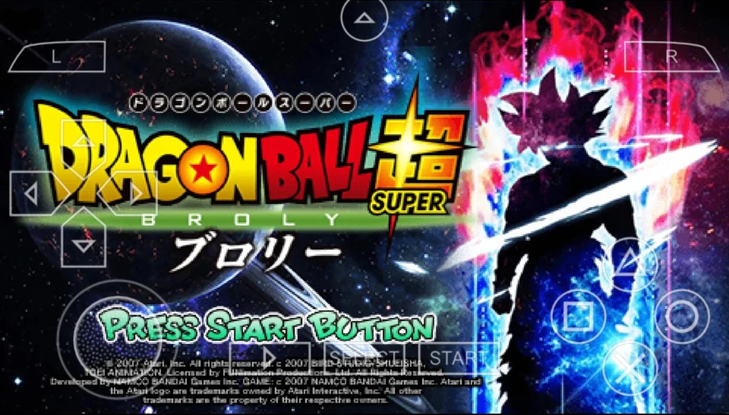 New Dragon Ball Super Broly Shin Budokai 2 Mod ISO PSP