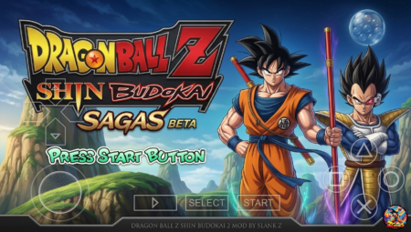 New Dragon Ball Z Shin Budokai 2 Sagas Mod PPSSPP