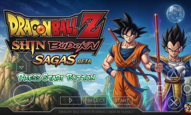 New Dragon Ball Z Shin Budokai 2 Sagas Mod PPSSPP