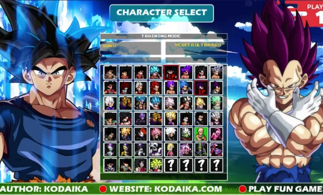 Dragon Ball Super Mugen game Android