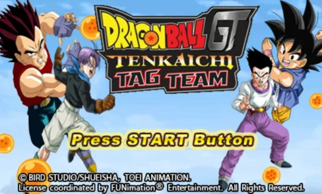 Dragon Ball GT Tenkaichi Tag Team Mod ISO PSP