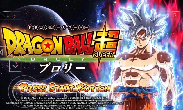 New Dragon Ball Super Broly Shin Budokai 2 Mod ISO PSP Download