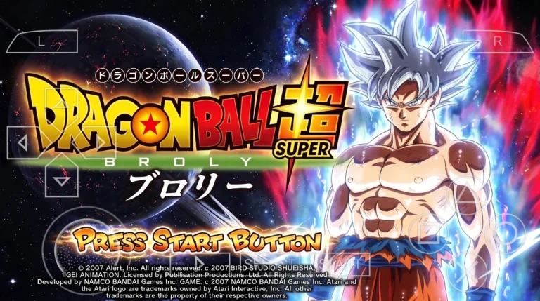 New Dragon Ball Super Broly Shin Budokai 2 Mod ISO PSP Download