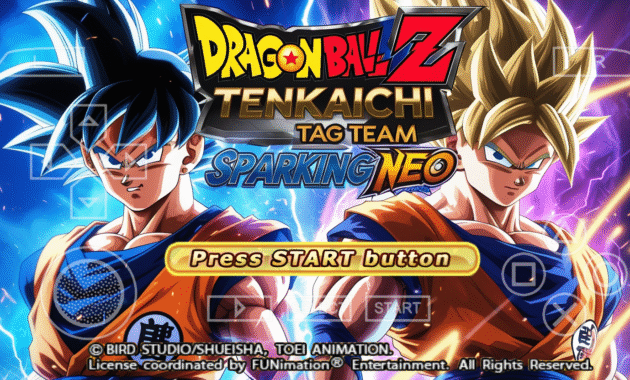 New Dragon Ball Z Sparking Neo Tenkaichi Tag Team Mod ISO PPSSPP Download