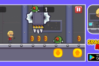 Spaceship Run Android game – endless space arcade runner gameplay screenshot