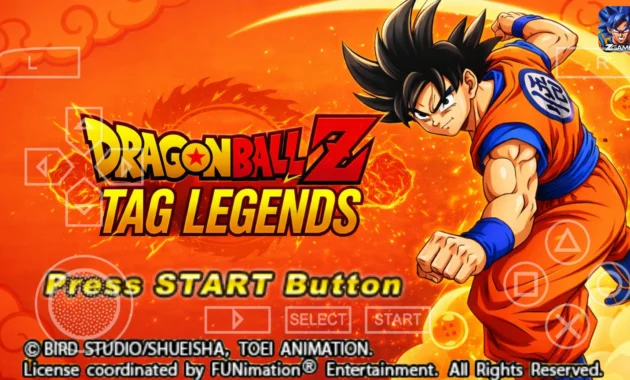 New DBZ TTT Dragon Ball Z Legends Mod ISO PSP Download for PPSSPP