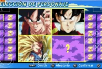 New Dragon Ball Parallel Warriors Mod PPSSPP