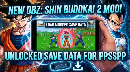 New Dragon Ball Z Shin Budokai 2 Mod Save Data for PPSSPP
