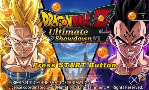 New DBZ TTT Mod Dragon Ball Ultimate Showdown ISO PPSSPP
