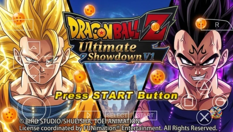 New DBZ TTT Mod Dragon Ball Ultimate Showdown ISO PPSSPP