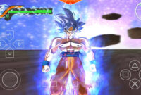 DBZ TTT Anime Mod V1 HD title screen on PPSSPP Android