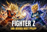 Dragon Ball FighterZ Shin Budokai mod on PPSSPP for Android