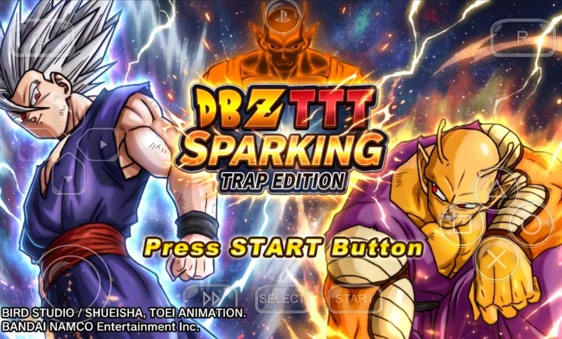 New DBZ TTT Sparking Trap Edition Mod ISO PPSSPP