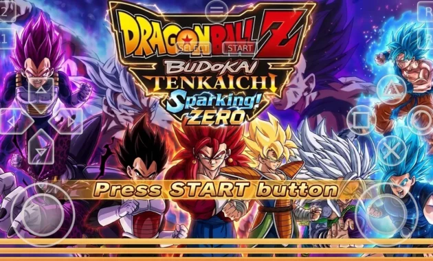 Dragon Ball Z Budokai Tenkaichi 3 Sparking Zero Mod PS2 ISO title screen